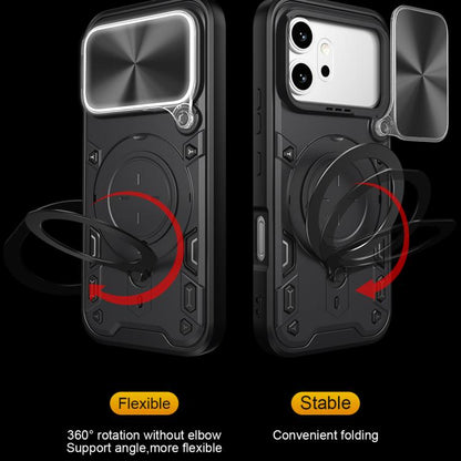CD Texture Sliding Camshield Magnetic Holder Phone Case, For Honor 600 / 600 Pro Global, For Honor 600 Lite Global, For Honor Magic8 Pro 5G, For Honor X9d 5G / X70 5G - Shello's Creative Boutique
