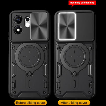 CD Texture Sliding Camshield Magnetic Holder Phone Case, For Honor 600 Smart 5G, For Honor 600 / 600 Pro Global, For Honor 600 Lite Global, For Honor Magic8 Pro 5G