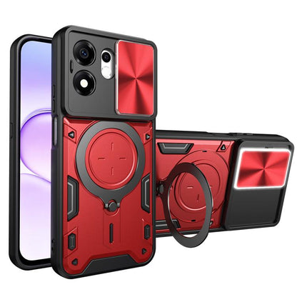 CD Texture Sliding Camshield Magnetic Holder Phone Case, For Honor 600 Smart 5G, For Honor 600 / 600 Pro Global, For Honor 600 Lite Global, For Honor Magic8 Pro 5G