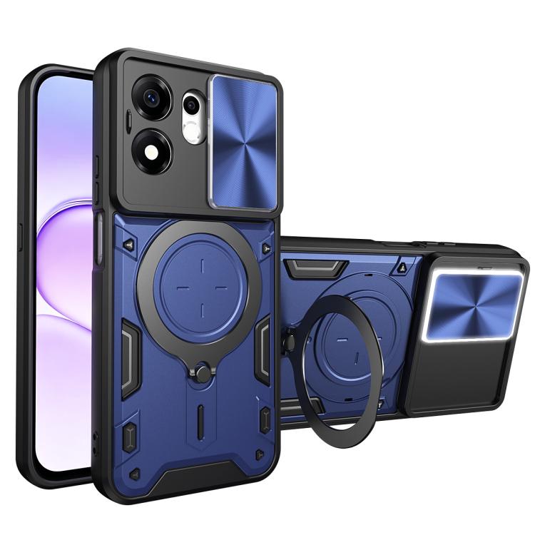 CD Texture Sliding Camshield Magnetic Holder Phone Case, For Honor 600 Smart 5G, For Honor 600 / 600 Pro Global, For Honor 600 Lite Global, For Honor Magic8 Pro 5G