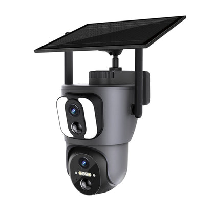 ESCAM QF390 2x2MP Binocular Solar WiFi Camera Supports Two-way Voice & Alarm Recording, QF390 SUNSKY