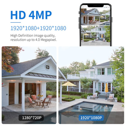 ESCAM QF390 2x2MP Binocular Solar WiFi Camera Supports Two-way Voice & Alarm Recording, QF390 SUNSKY