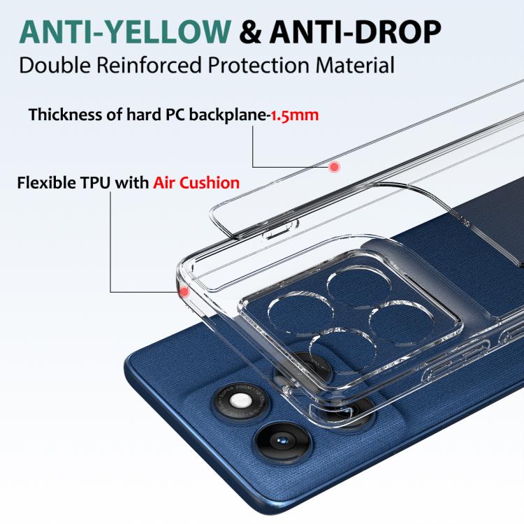 Scratchproof Acrylic TPU Phone Case, For Motorola Edge 60 Pro, For Motorola Edge 60s, For Motorola Edge 60 Stylus, For Motorola Edge 60, For Motorola Edge 60 Fusion, For Motorola Moto G Stylus 5G 2025, For Motorola Moto G15 Power�����������������������...