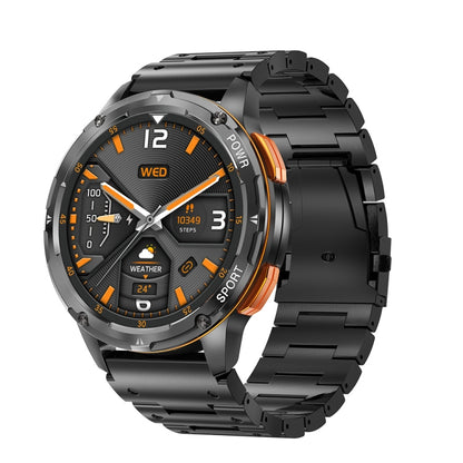 AK59 1.43 inch AMLOED Round Screen Steel Strap Smart Watch - Shello's Creative Boutique
