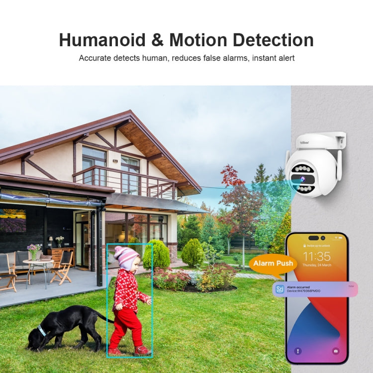 SriHome SH047 4MP IP66 Waterproof Motion Detection Night Vision WiFi HD Camera, SH047 - Shello's Creative Boutique