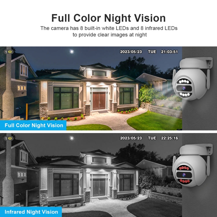 SriHome SH047 4MP IP66 Waterproof Motion Detection Night Vision WiFi HD Camera, SH047 - Shello's Creative Boutique