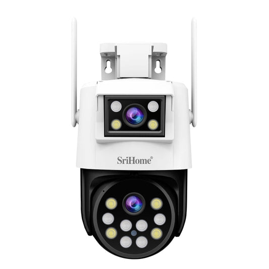 SriHome SH048 2MP + 2MP Humanoid Tracking Smart Night Vision Dual Lens IP Camera, SH048 SUNSKY