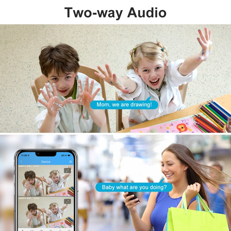 SriHome SH049 2MP + 2MP Humanoid Tracking Smart Night Vision Dual Lens HD IP Camera