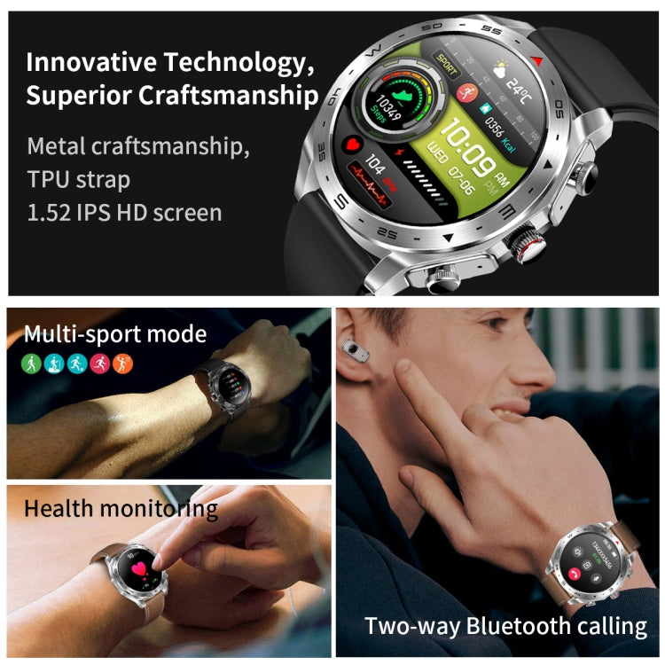 LEMFO T95 1.52 inch IPS Screen 2 in 1 Bluetooth Earphone Smart Watch Support Health Monitoring - Shello's Creative Boutique