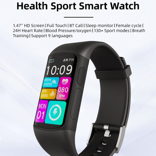 Spovan H7 BT5.3 IP67 1.47 inch Smart Sport Watch, Support Bluetooth Call / Sleep / Blood Oxygen / Heart Rate / Blood Pressure Health Monitor - Shello's Creative Boutique