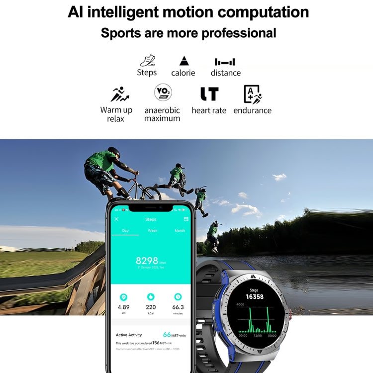 LEMFO HK52 1.43 inch BT5.3 IP68 Sport Smart Watch, Support Bluetooth Call / Message Notification / Heart Rate / Blood Pressure Health Monitor - Shello's Creative Boutique