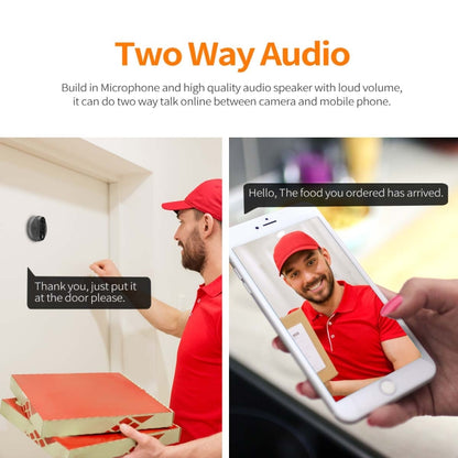 ESCAM C89 1080P 4.3 inch Smart Digital Door Viewer, Support Wide Angle PIR & Night Vision Photo, C89