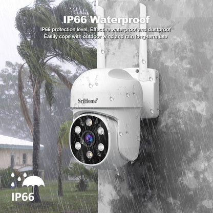 SriHome SH061 2MP 2.4G WiFi AI Humanoid Tracking Infrared Night Vision Camera, EU Plug, US Plug, UK Plug - Shello's Creative Boutique