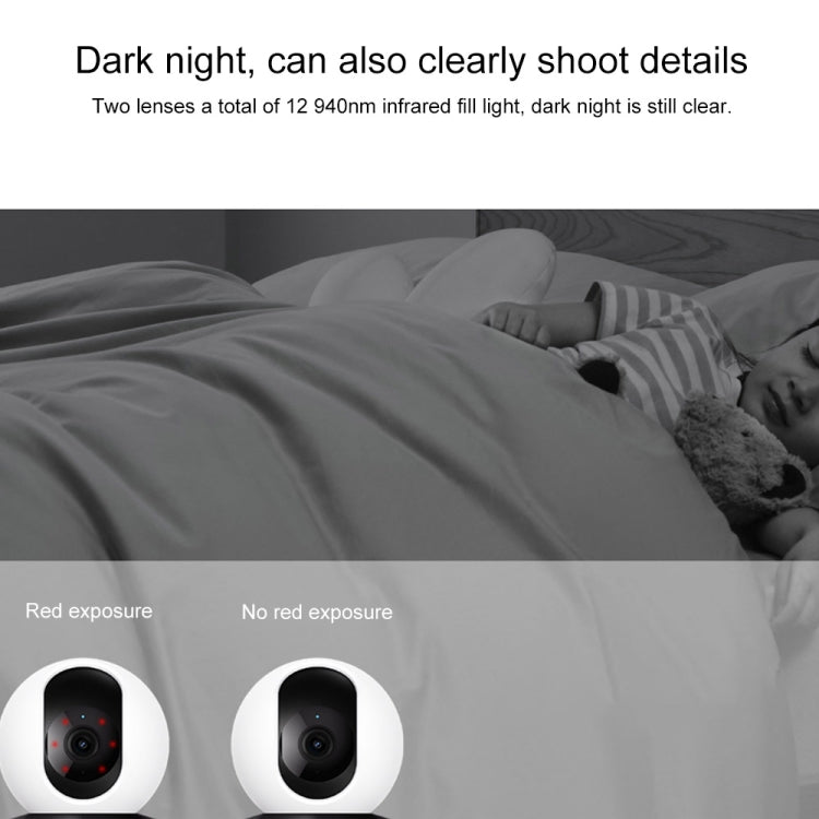 Original Xiaomi Smart Camera C300 Dual Lens Edition 3MP Support AI Detection, US Plug, C300 SUNSKY