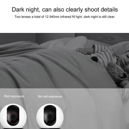 Original Xiaomi Smart Camera C300 Dual Lens Edition 3MP Support AI Detection, US Plug, C300 SUNSKY