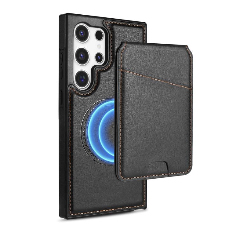 Skin Feel Detachable Card Bag Magsafe Phone Case, For Samsung Galaxy S22 Ultra 5G, For Samsung Galaxy S22+ 5G, For Samsung Galaxy S22 5G, For Samsung Galaxy S21 FE 5G SUNSKY