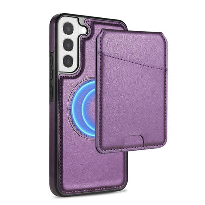 Skin Feel Detachable Card Bag Magsafe Phone Case, For Samsung Galaxy S21 5G, For Samsung Galaxy S21+ 5G SUNSKY