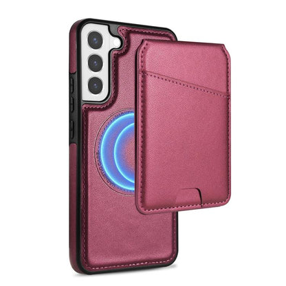Skin Feel Detachable Card Bag Magsafe Phone Case, For Samsung Galaxy S21 5G, For Samsung Galaxy S21+ 5G SUNSKY