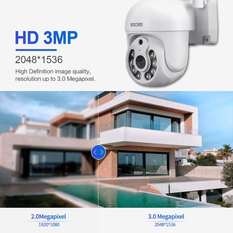 ESCAM WNK710 3MP HD Motion Detection WiFi Intelligent Dual-light Source Camera, EU Plug, US Plug, AU Plug, UK Plug SUNSKY
