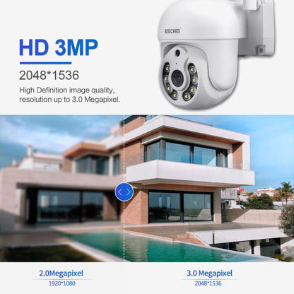 ESCAM WNK710 3MP HD Motion Detection WiFi Intelligent Dual-light Source Camera
