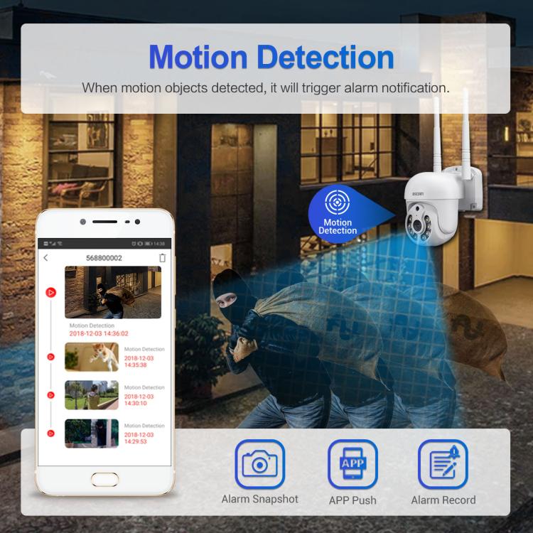 ESCAM WNK710 3MP HD Motion Detection WiFi Intelligent Dual-light Source Camera, EU Plug, US Plug, AU Plug, UK Plug SUNSKY