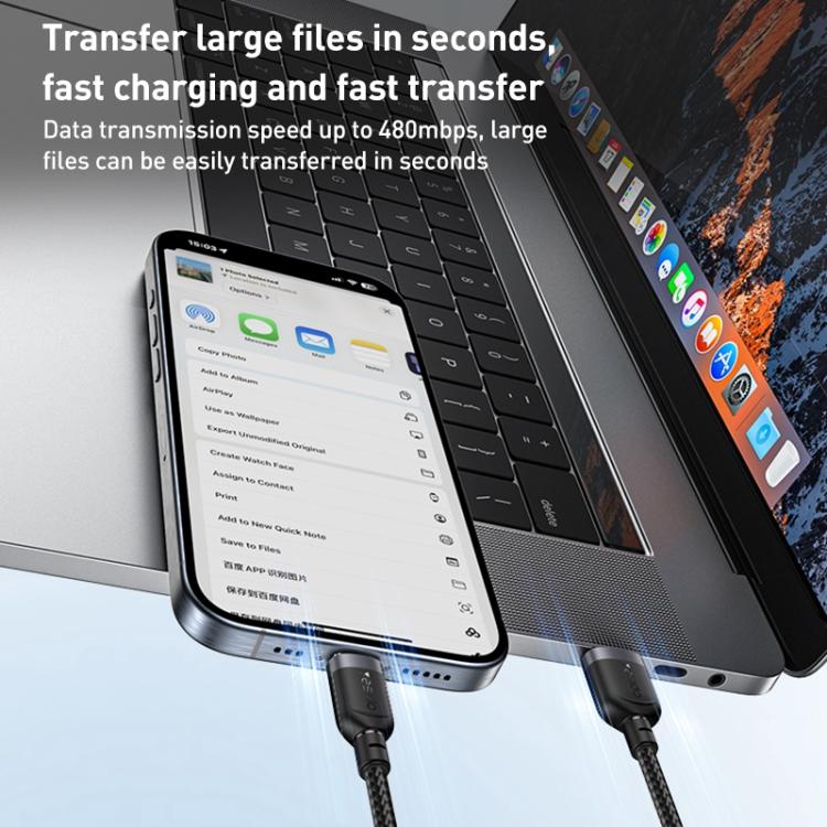Yesido 3A USB to Type-C Fast Charging Cable, 0.3m, 1.2m, 2m, 3m - Shello's Creative Boutique