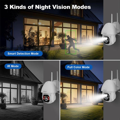 SriHome NVS001E-IPC039B 5MP 4CH HD NVR Wireless Cameras Set, US Plug, EU Plug, AU Plug, UK Plug