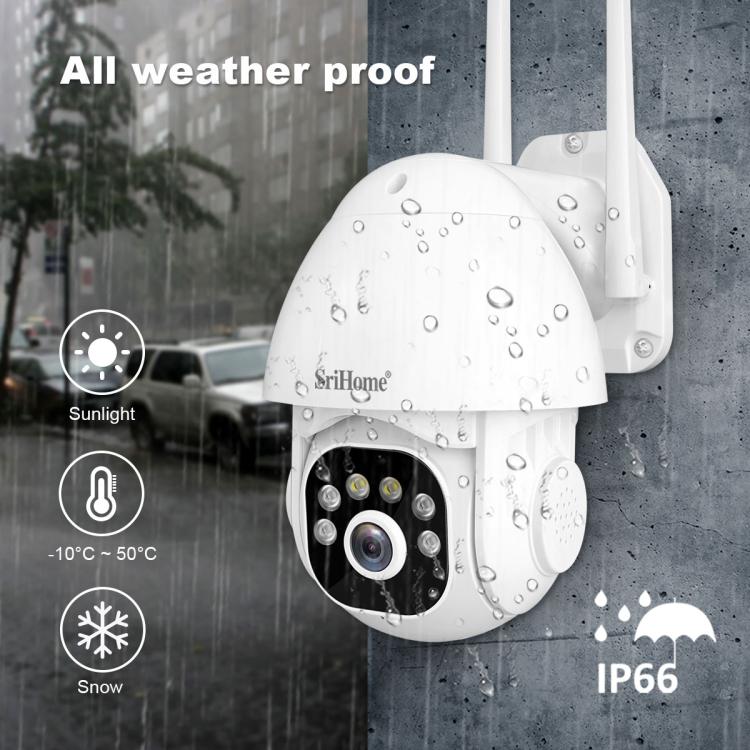 SriHome NVS001E-IPC039B 5MP 8CH HD NVR Wireless Cameras Set, US Plug, EU Plug, AU Plug, UK Plug SUNSKY
