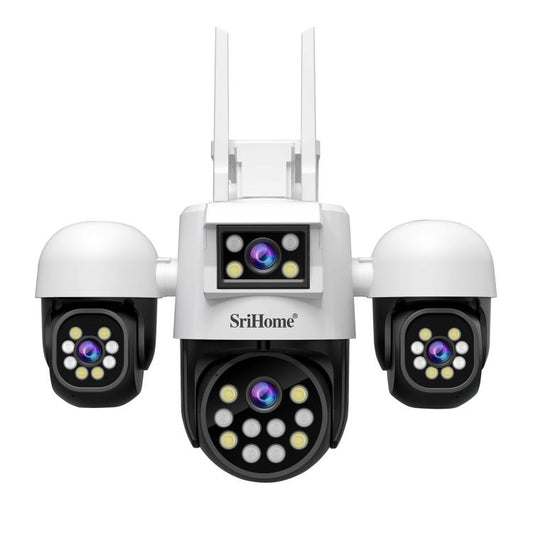 SriHome SH069 8MP 3X Digital Zoom HD Quad-lens Security Camera