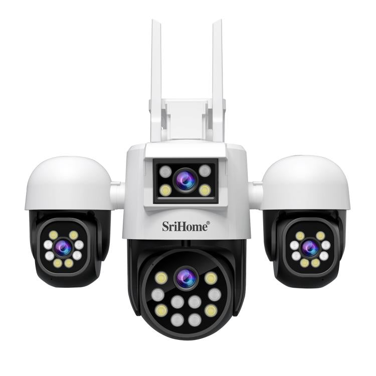 SriHome SH069 8MP 3X Digital Zoom HD Quad-lens Security Camera, US Plug, EU Plug, AU Plug, UK Plug SUNSKY