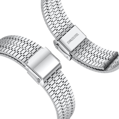 xDfind Seven Beads Buckle Stainless Steel Watch Band, For Fitbit Versa 4 / 3 / Sense 2 / Sense