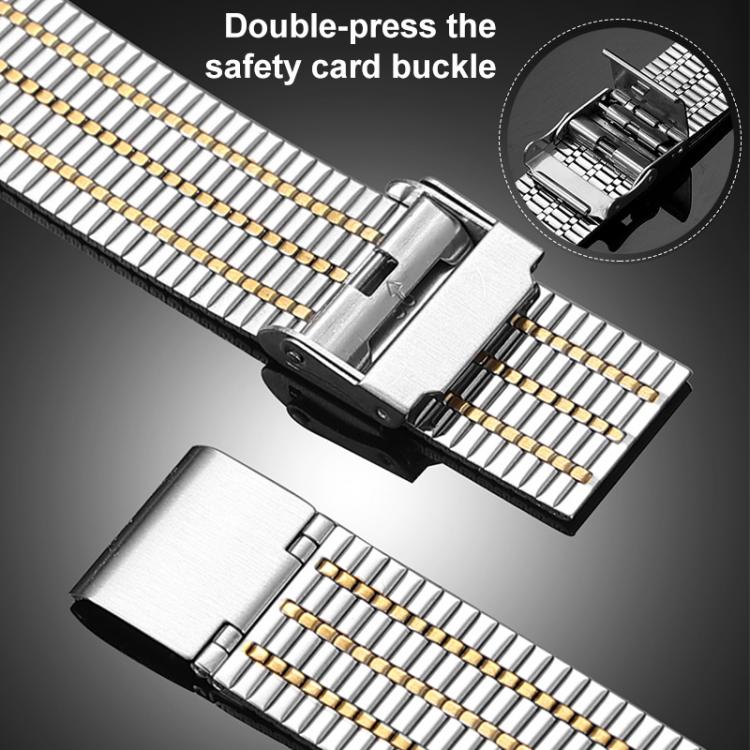 xDfind Seven Beads Buckle Stainless Steel Watch Band, For Fitbit Versa 4 / 3 / Sense 2 / Sense