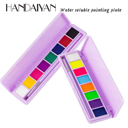 HANDAIYAN Water Soluble Body Paint Cream Eyeliner Eye Shadow Ultraviolet Luminous Paint Face And Body Paint - Shello's Creative Boutique