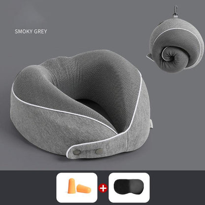 U Shaped Pillow Memory Cotton Travel Pillows, Nap Pillows, Neck Protection, Portable - Shello's Creative Boutique
