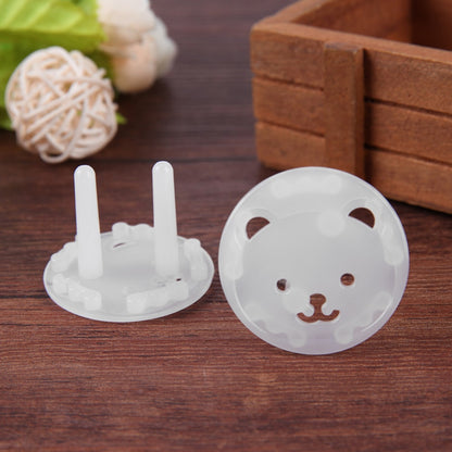 5pcs Bear EU Power Socket Electrical Outlet Cover Protection Children Baby Safety Anti Electric Shock Plugs Protector Cover eprolo