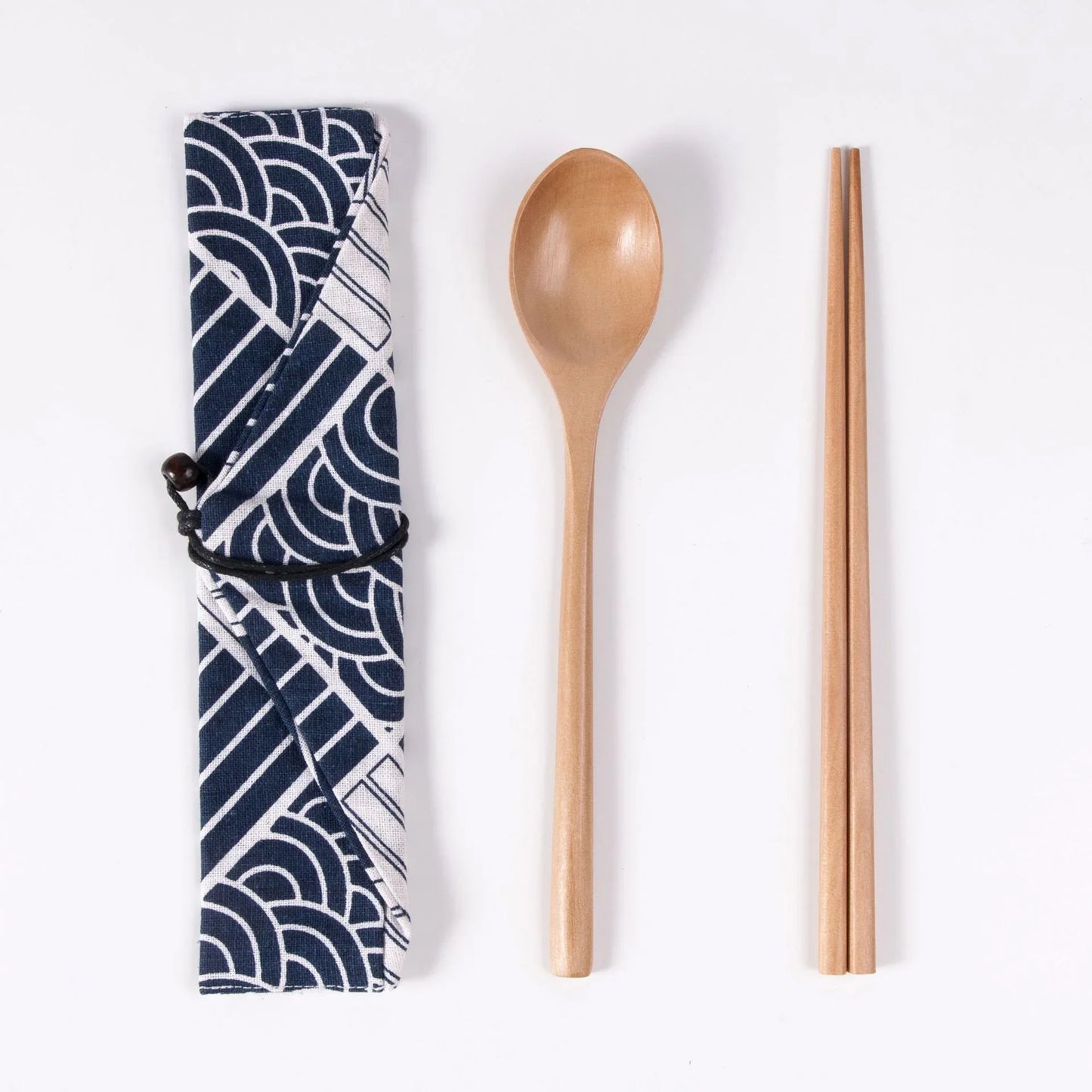 Japanese Style Long Handled Spoons, Forks, Chopsticks, Three Piece Set Of Wooden Portable Tableware, Chopsticks, Spoons, Set - Shello's Creative Boutique