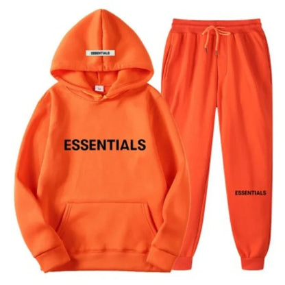 FEAR OF GOD ESSENTIALS Couple Suit Men's and Women's Double Line Hoodie High Street Fashion Brand Autumn and Winter Two piece Set - Shello's Creative Boutique