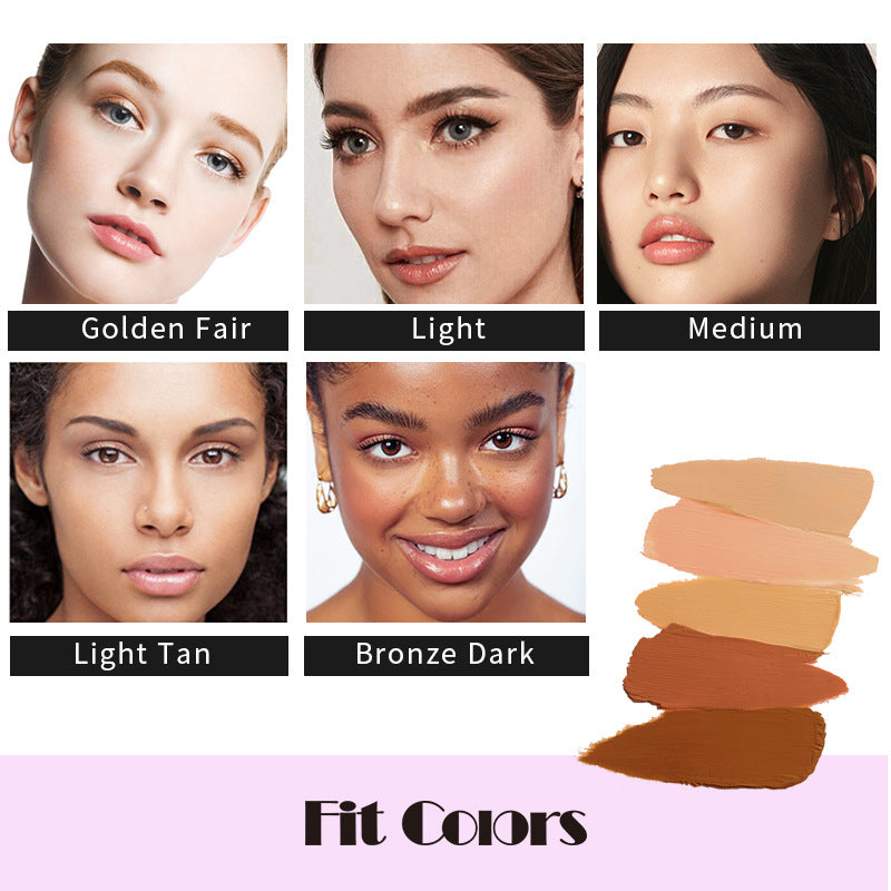 Fit Colors 12 Color Concealer Natural Moisturizing Long Lasting Concealer 3D Concealer Shello Creative Boutique