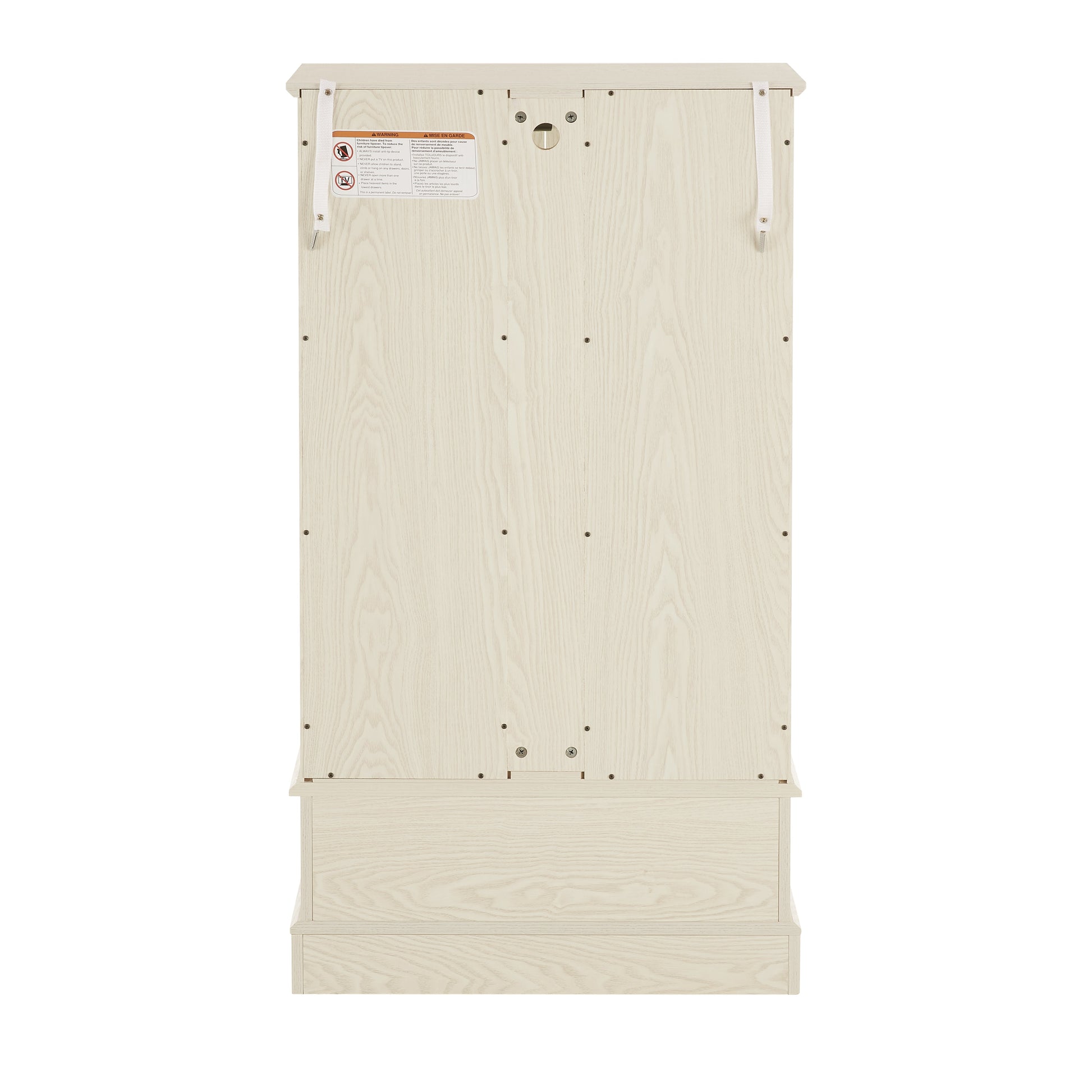 Light colored glass cabinet Curio display cabinet with adjustable glass frame, 2 doors and 1 drawer, including white light bulbs eprolo