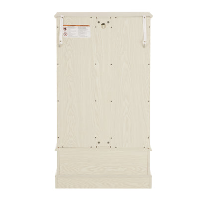 Light colored glass cabinet Curio display cabinet with adjustable glass frame, 2 doors and 1 drawer, including white light bulbs eprolo