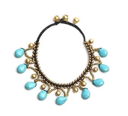 Artilady stone beads anklet women jewelry Shello Creative Boutique