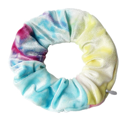 Tie dye velvet zipper large intestine loop - Shello's Creative Boutique