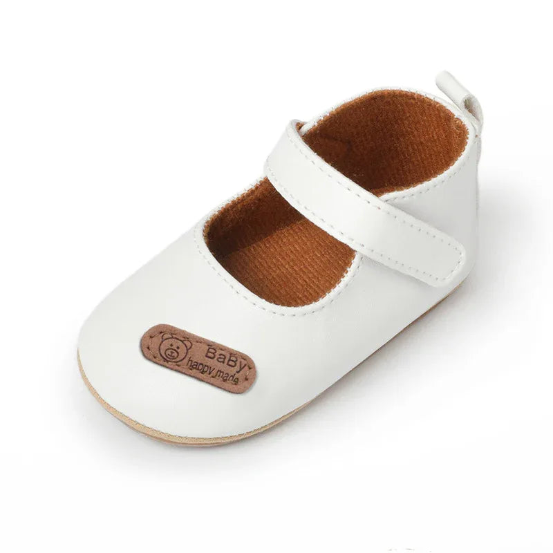 Baby First Walking Shoes - Soft PU Leather Pre-Walker Shoes for 0-12 Months | Non-Slip Sole - Shello's Creative Boutique