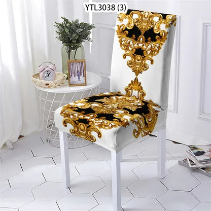 European Elements Style Cover For Dining Living Room Chair Flowers Pattern Dining Furniture - Shello's Creative Boutique
