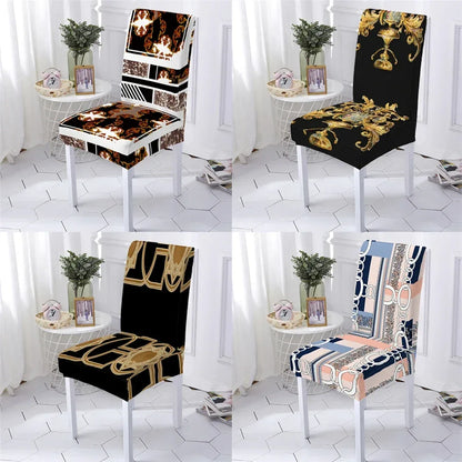 European Elements Style Cover For Dining Living Room Chair Flowers Pattern Dining Furniture - Shello's Creative Boutique