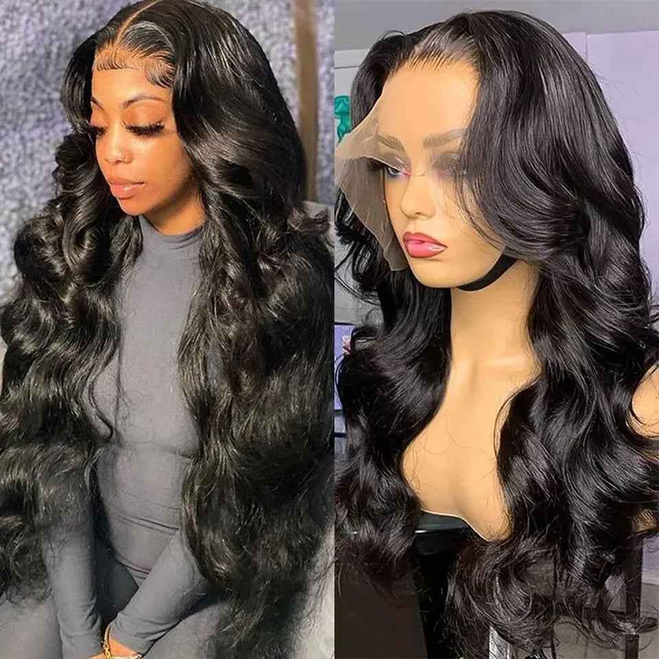 Transparent Lace Front Synthetic Hair For Women Body Wave Lace Full Lace Wig