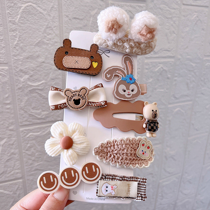 Autumn And Winter New Hair Accessories Hair Clip Girls Headdress Cute Plush Hair Side Clip eprolo