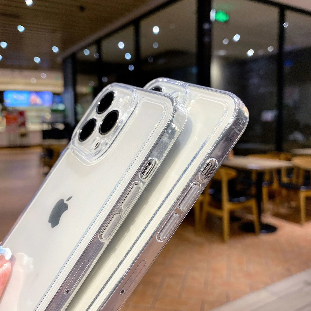 Suitable for Apple 13pro space transparent phone case iPhone 16 protective cover - Shello's Creative Boutique