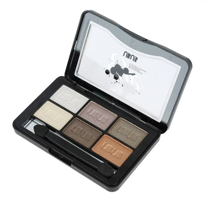 UBUB 6 Colors Roast Eye Shadow Powder Makeup Palette in Shimmer Metallic Glitter Cream Eyeshadow Palette - Shello's Creative Boutique