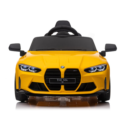 Yellow BMW M4 12v Kids ride on toy car 2.4G W/Parents Remote Control Three speed adjustable eprolo